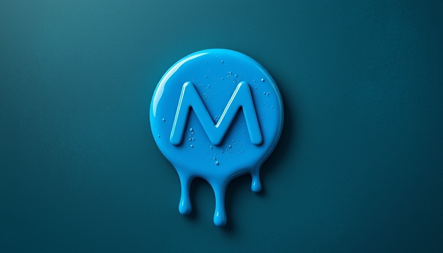 Dripping Meta logo symbolizes AI privacy disaster.