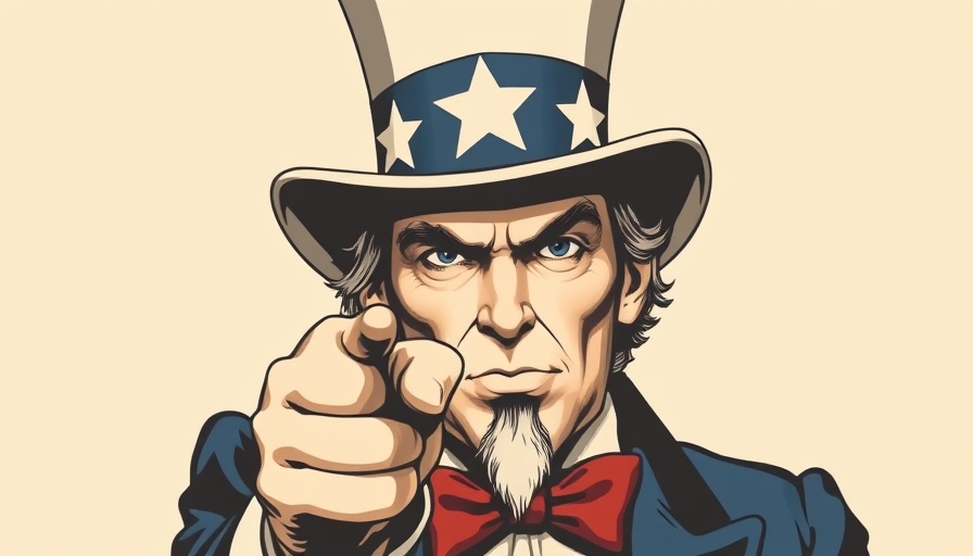 Vintage Uncle Sam recruitment poster symbolizing U.S. Navy partnerships with startups.