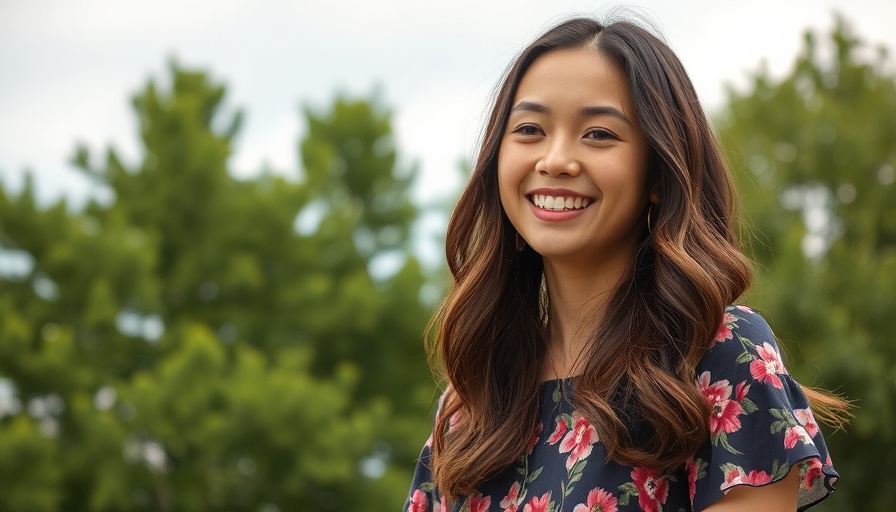 Charlotte local news: smiling young woman outdoors in nature.
