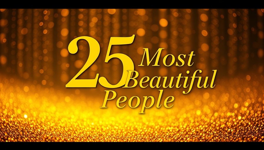 Nashville Lifestyles Most Beautiful People nominations announcement with sparkling gold background.
