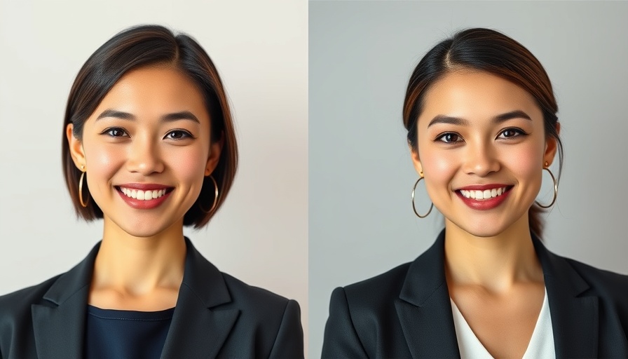 Professional portraits of two smiling individuals in formal attire.