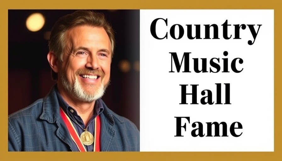 Dennis Morgan Country Music Hall of Fame event poster.
