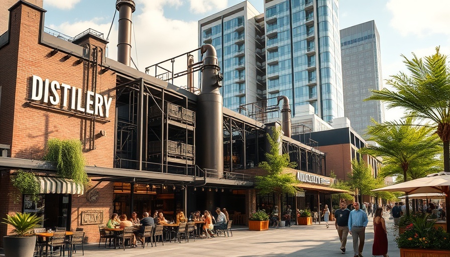 Leiper’s Fork Distillery at Nashville Yards Expansion, urban setting.