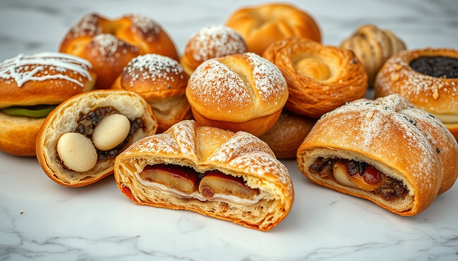 Assorted pastries on marble showcasing new restaurant openings in Nashville.