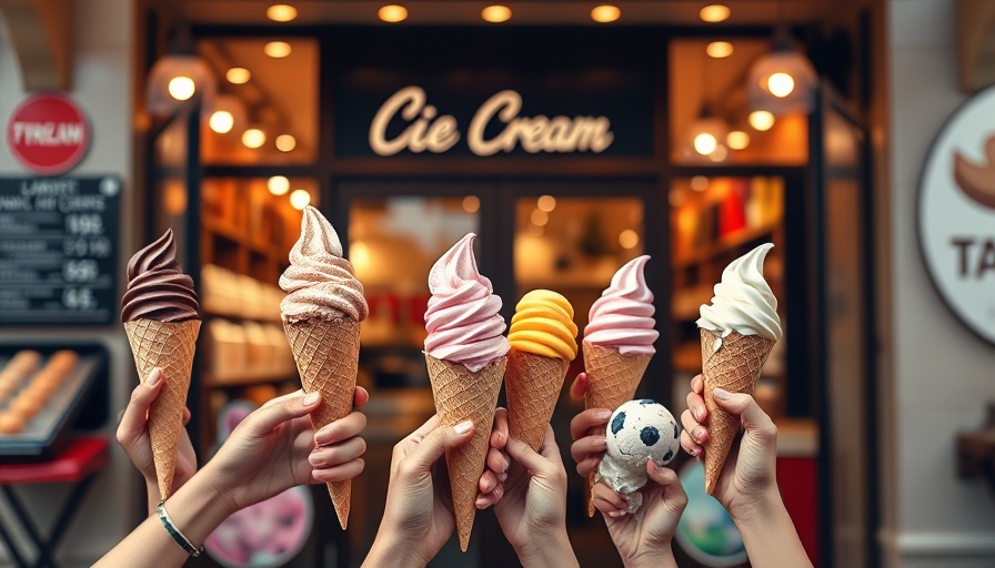 Delightful ice cream options at one of the best ice cream spots in Nashville.