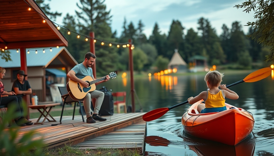 Great American Campout Charlotte event featuring music and kayaking.