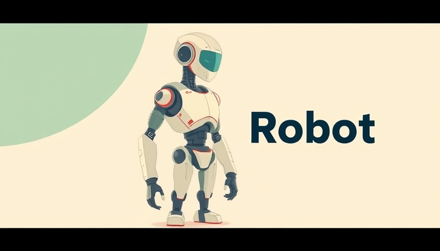Minimalistic illustration of humanoid AI discussing societal challenges.