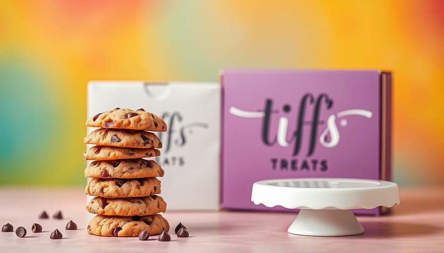 Tiff's Treats Summer Pass Charlotte cookies with box.