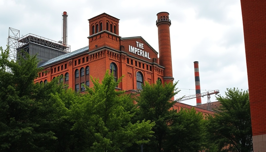 Iconic Imperial Sugar building in Sugar Land Char House redevelopment.