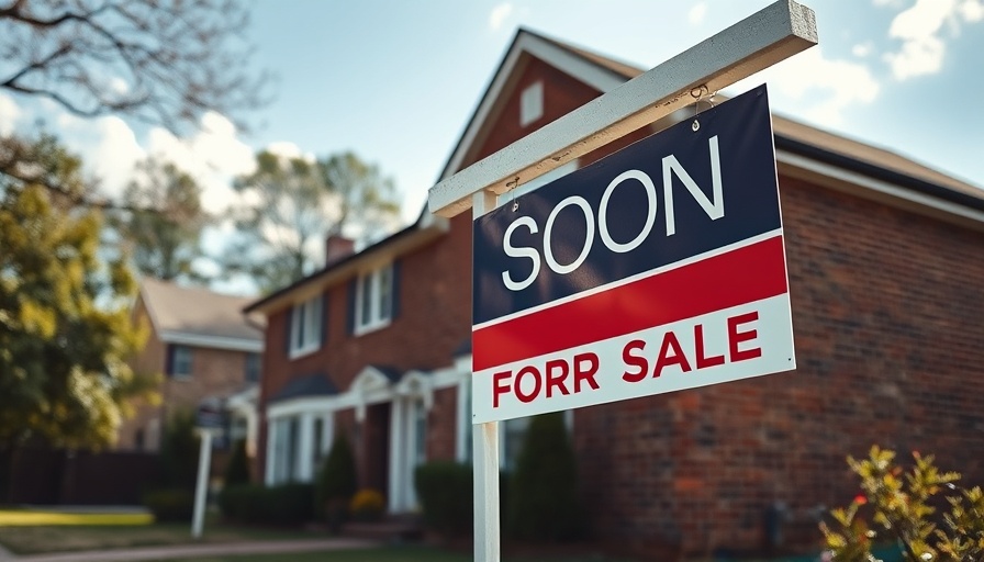 Real estate sign for upcoming sale outside Texas home.