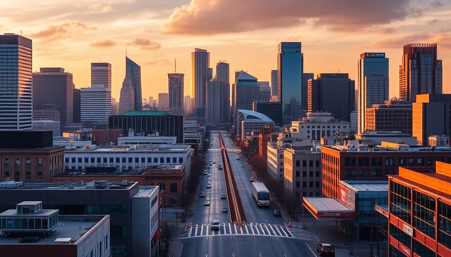 Urban skyline illustrating economic development incentives in Missouri City.