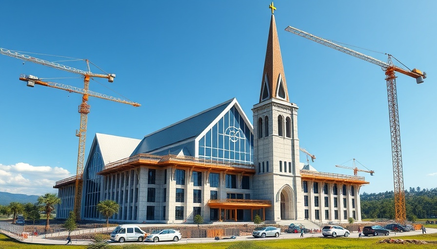 First Baptist Church New Caney expansion construction site.
