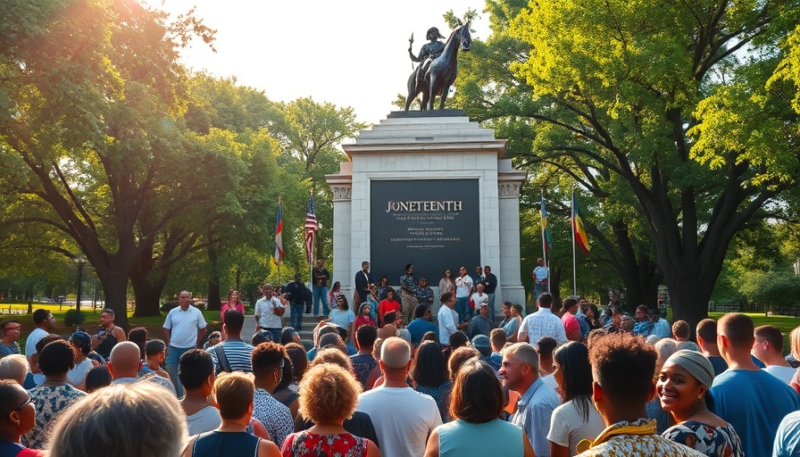 Juneteenth celebration at African-American Civil War Memorial.