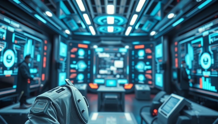Futuristic strategist developing election integrity tactics in a digital control center.