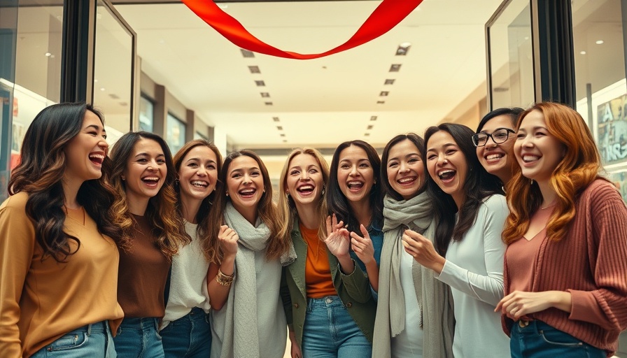 Grand opening at Mango store in Louisiana with ribbon-cutting celebration.
