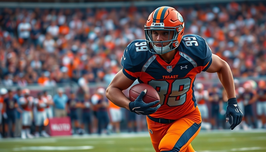 Dynamic NFL player sprinting on the field, NFL luxury players 2025.