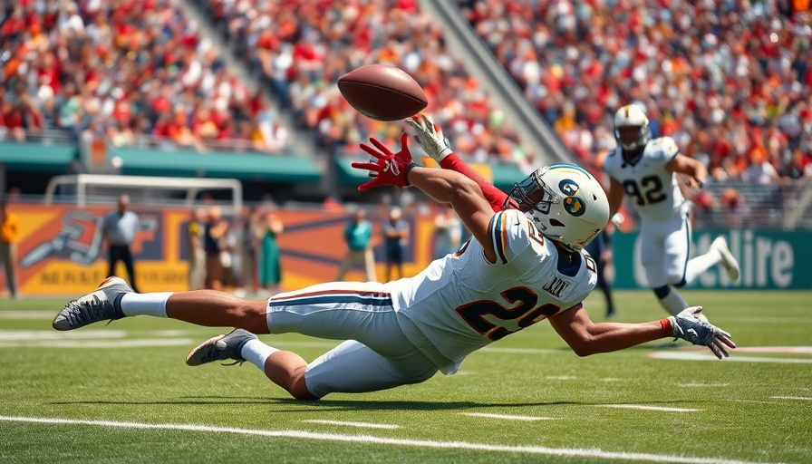 Houston Texans news: Football player diving to catch ball in intense game.