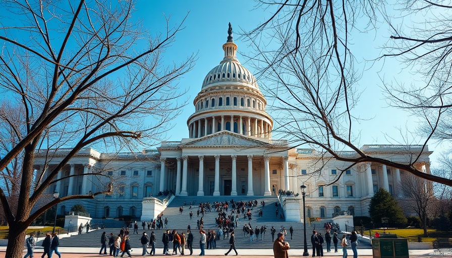 Capitol building in Washington DC on a clear day, highlighting Trump's Iran strikes impact discussion.