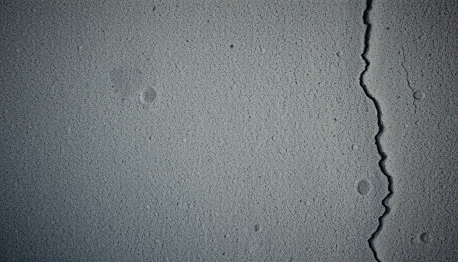 Close-up of textured cement surface with visible pores. AI technology transforms cement production.