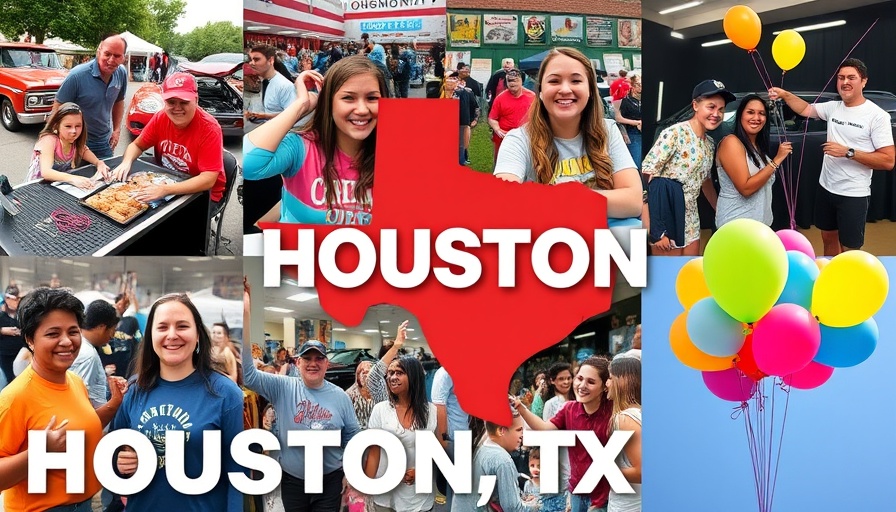 Houston budget activities collage showcasing July 2025 events.