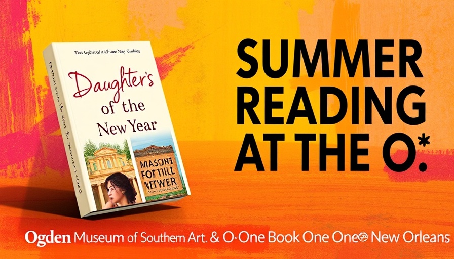Summer Book Club with the Ogden Museum: vibrant book and text design