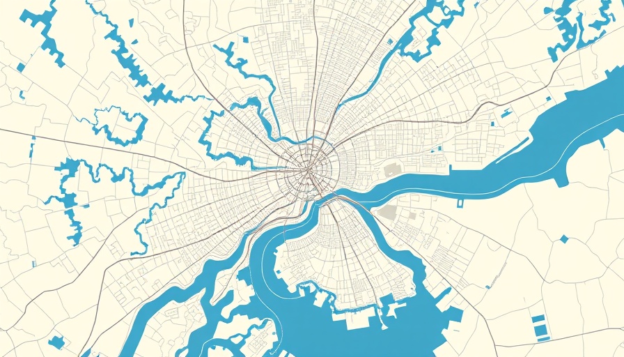 New Orleans topographic map showing street and water layouts.