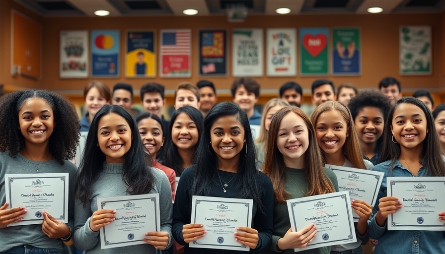 Humble ISD students proudly display awards, exceeding state averages.