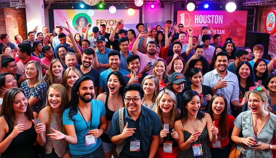 Collage of vibrant Houston events for July 2025.
