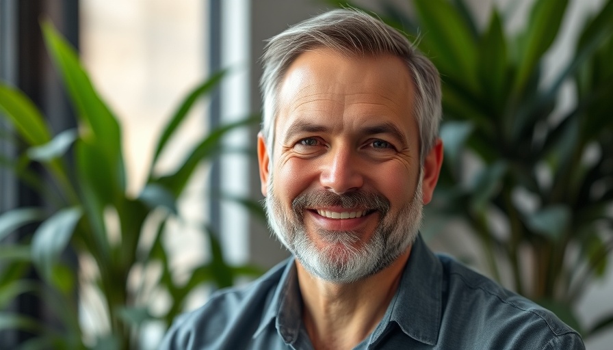 Portrait of middle-aged man in indoor setting with plants, New Orleans business news.