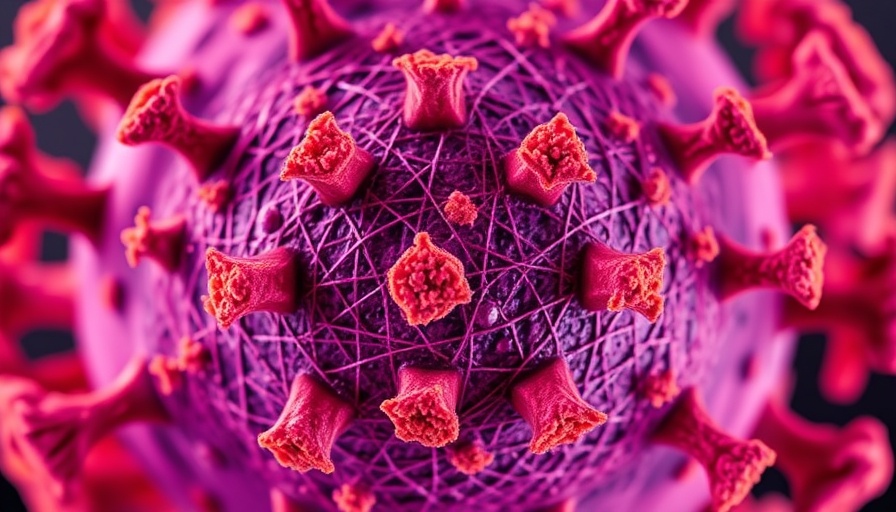 Microscopic view of measles virus for Charlotte measles alerts.