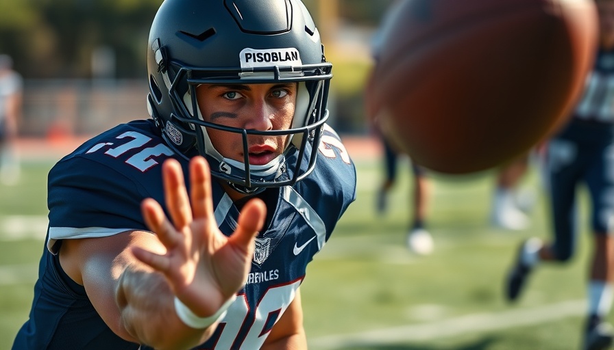 Houston Texans player focused on catching a football during practice.