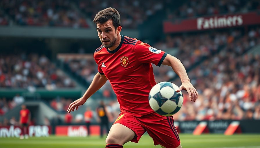Atlanta United player in action during road match