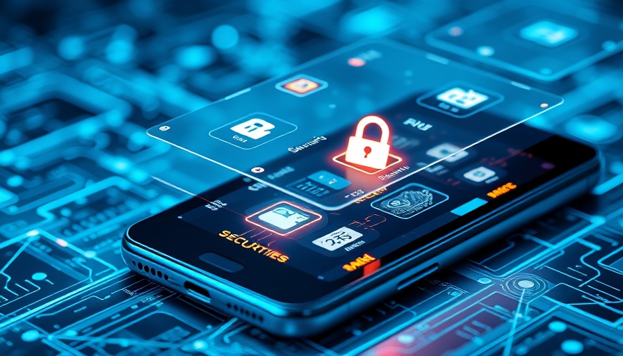 Futuristic layered security interface in healthcare.