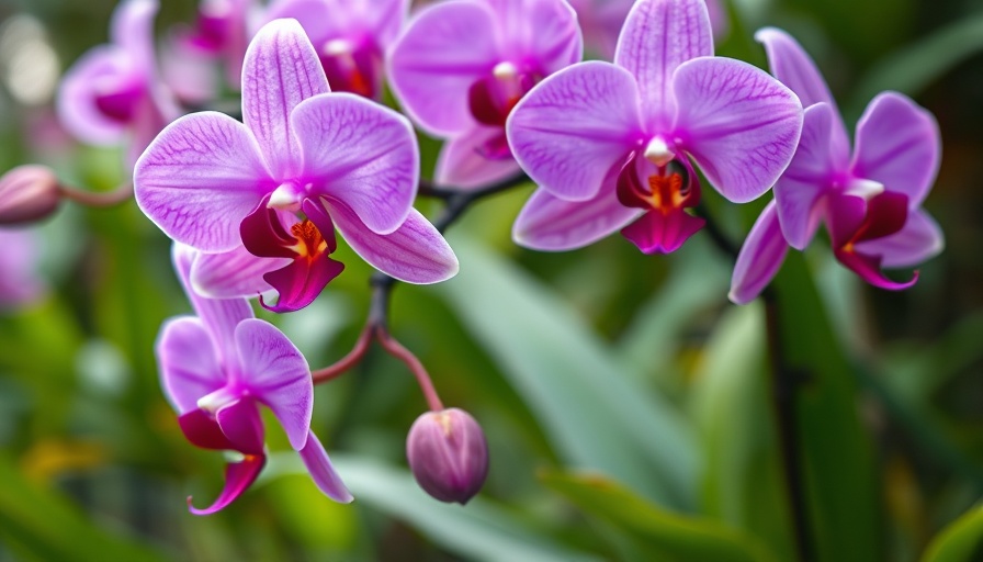 Charlotte Today weekend guide: vibrant purple orchids blossoming.