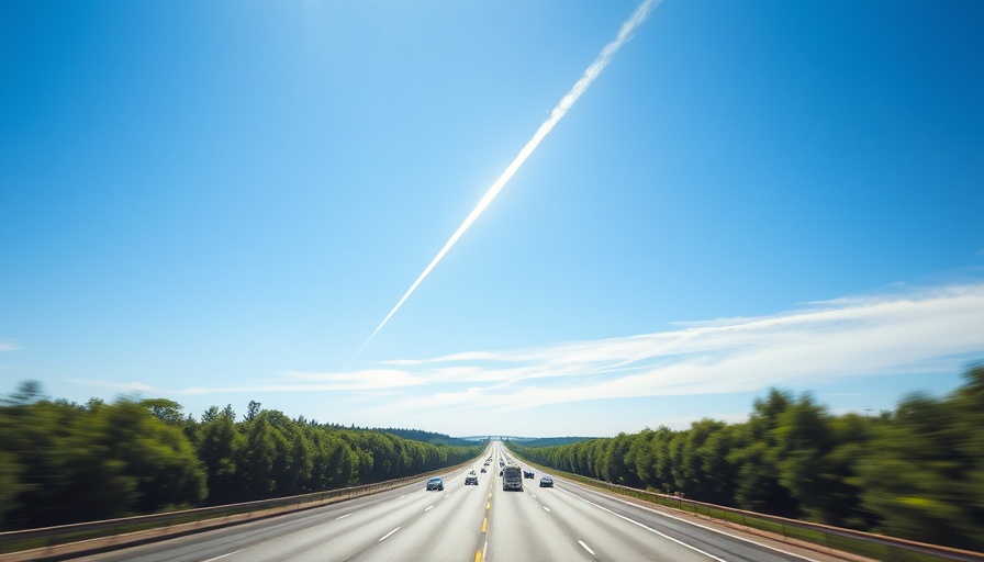 Meteor sightings across Carolinas on a daytime highway.