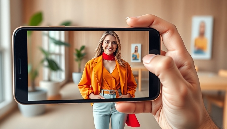 AI technology trends in vibrant fashion display on smartphone.