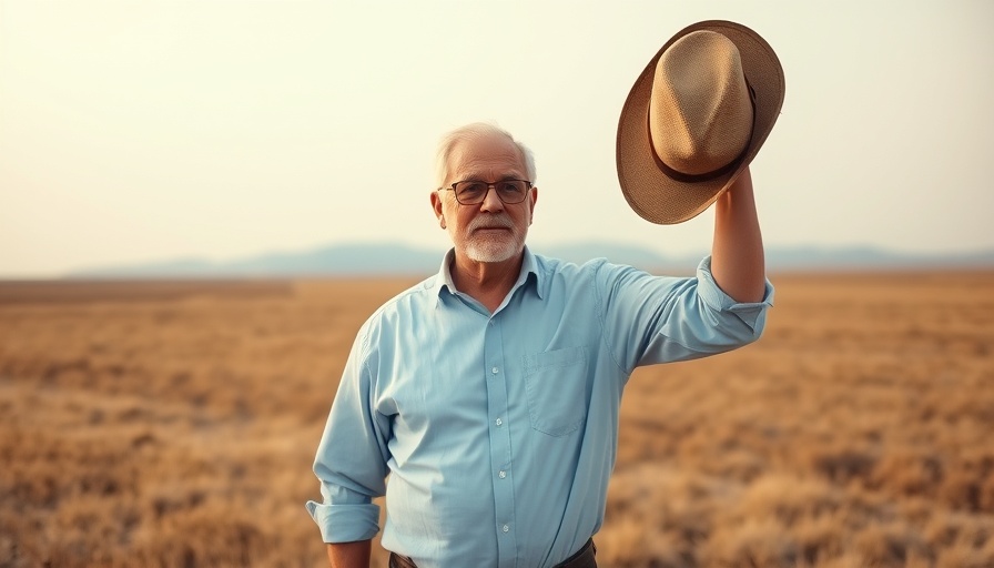 Man in field related to Nevada lithium mine cease-and-desist letter.