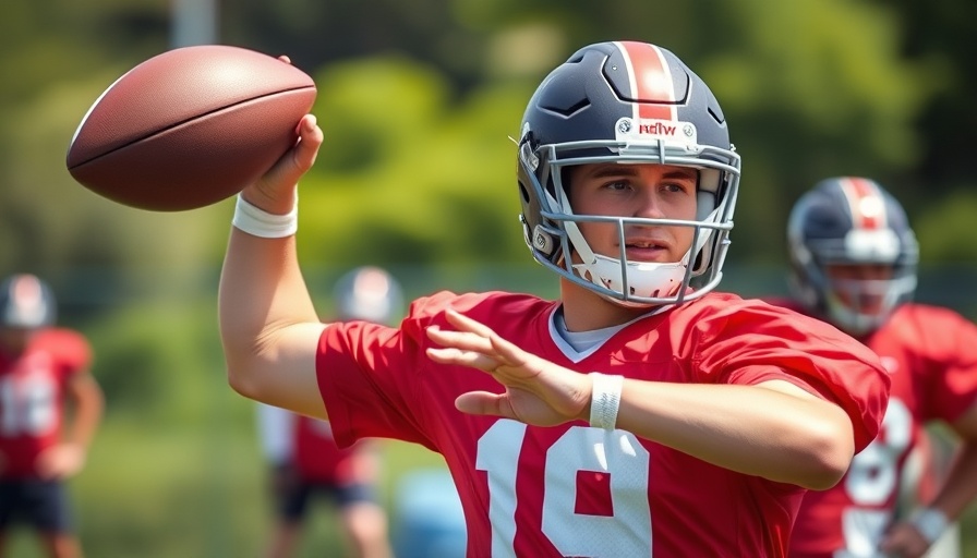 Focused Houston Texans player preparing to throw in practice field.
