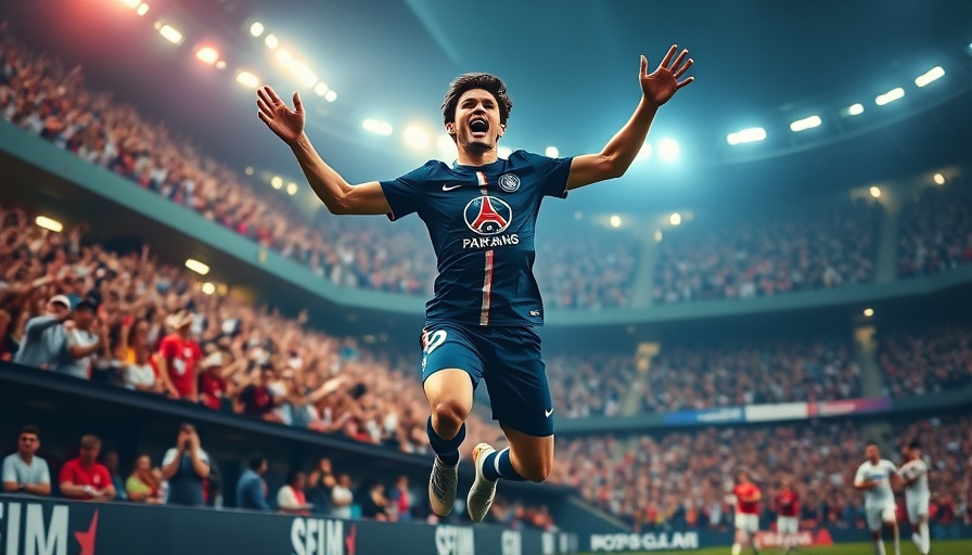 PSG player celebrates victory over Inter Miami Club World Cup.