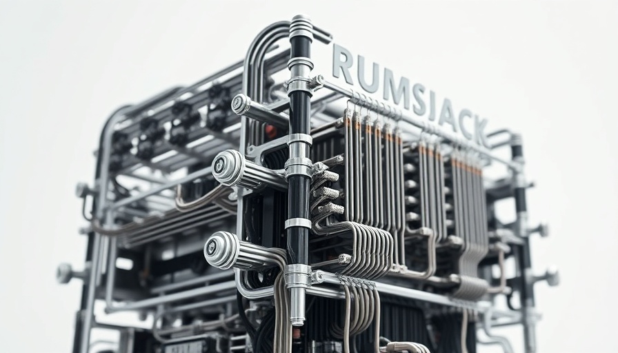 Intricate quantum computer structure representing exponential speedup.