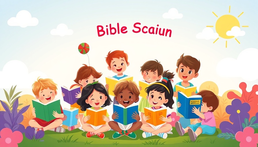 Vacation Bible School New Orleans guide cover with kids reading illustrations.