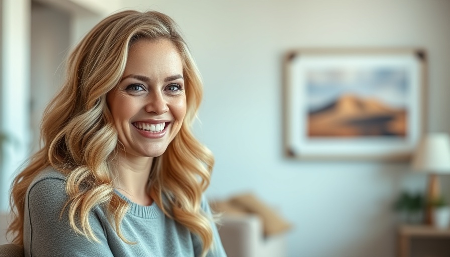 Krista Dykes Launches She Laughs Media; smiling woman indoors.