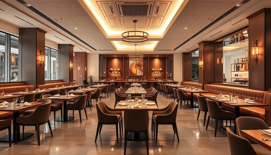 Houston dining news features elegant restaurant interior.