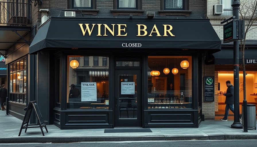 Cru Wine and Bar closure in Houston with closed sign.