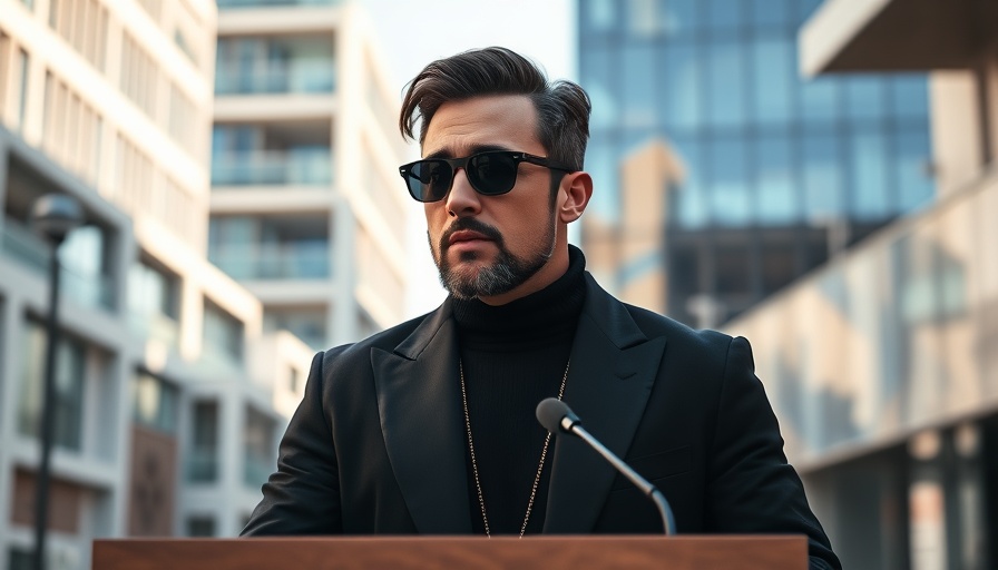 Sean Combs court verdict: stylish man speaking at podium outdoors