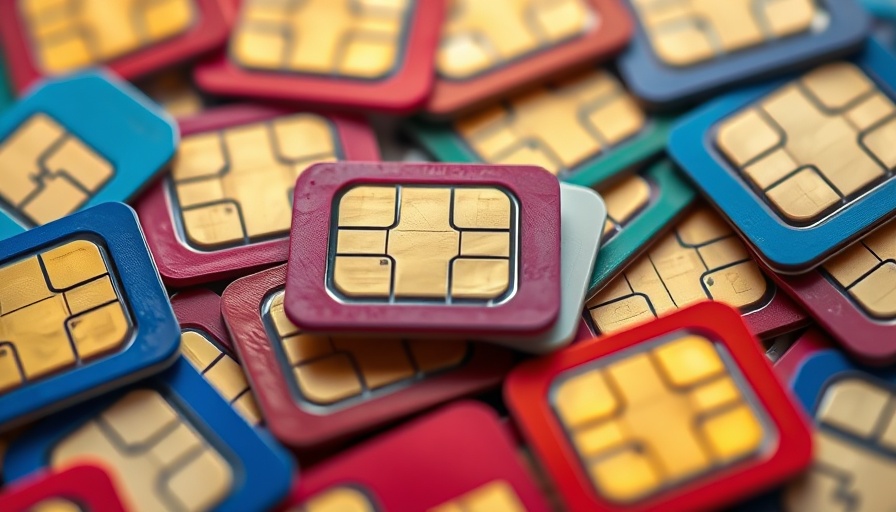 Close-up of SIM cards emphasizing SIM-swap prevention strategy.