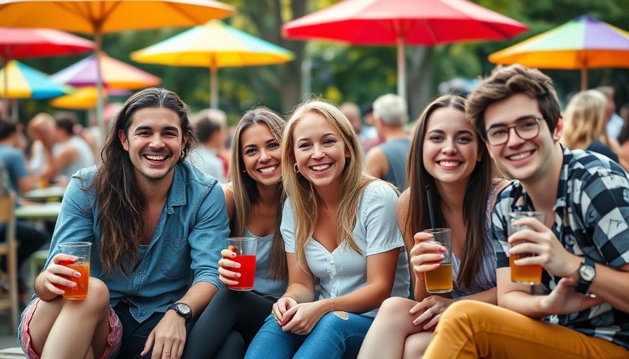 Friends enjoying Fourth of July weekend events in Atlanta.