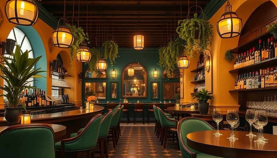 Mistora Southern Soul Spanish Style bar interior with elegant decor.