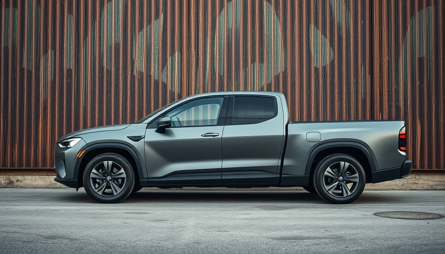 Sleek matte gray electric truck showcasing Slate Auto electric vehicle pricing