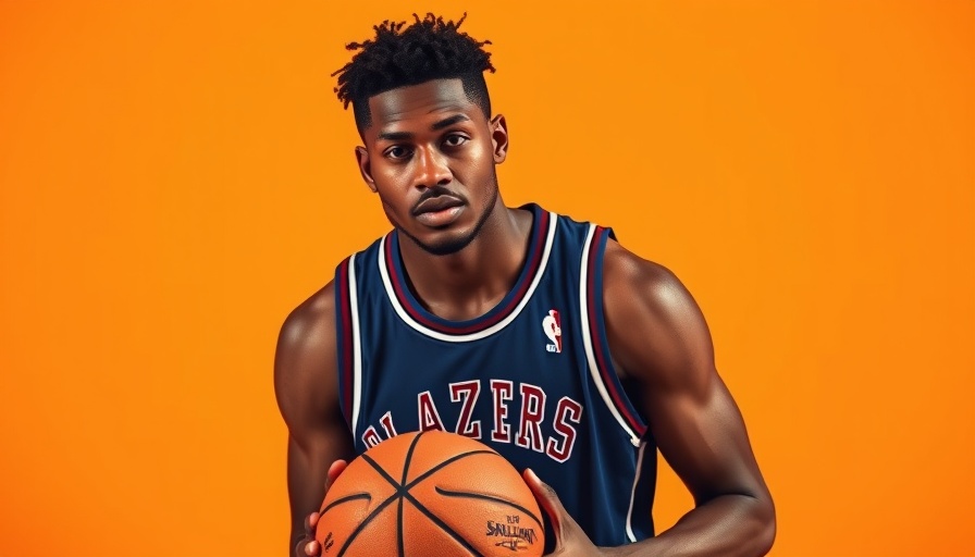 NBA player in purple jersey with basketball in studio.